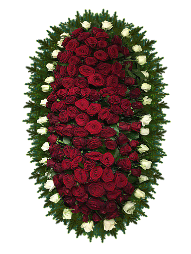 Венок из живых цветов